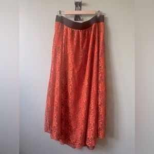Lularoe 2xl lace maxi skirt Euc